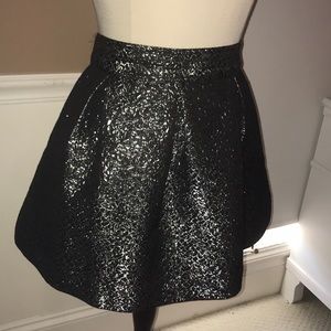 Frenchi Shimmery Grey Skirt